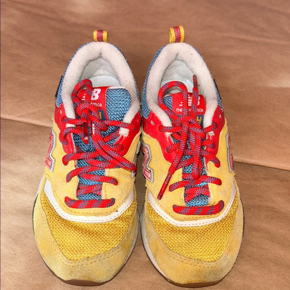 New Balance Cordura Kids' Red and Yellow Sneakers